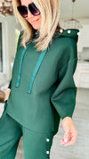 Elmwood Scuba Pearl Hoodie - Hunter Green-130 Long Sleeve Tops-Joh Apparel-Coastal Bloom Boutique, find the trendiest versions of the popular styles and looks Located in Indialantic, FL