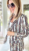Can't Chain Me Blazer-160 Jackets-Rousseau-Coastal Bloom Boutique, find the trendiest versions of the popular styles and looks Located in Indialantic, FL