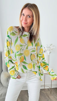 Lemon Grove Italian St Tropez Sweater-140 Sweaters-Germany-Coastal Bloom Boutique, find the trendiest versions of the popular styles and looks Located in Indialantic, FL