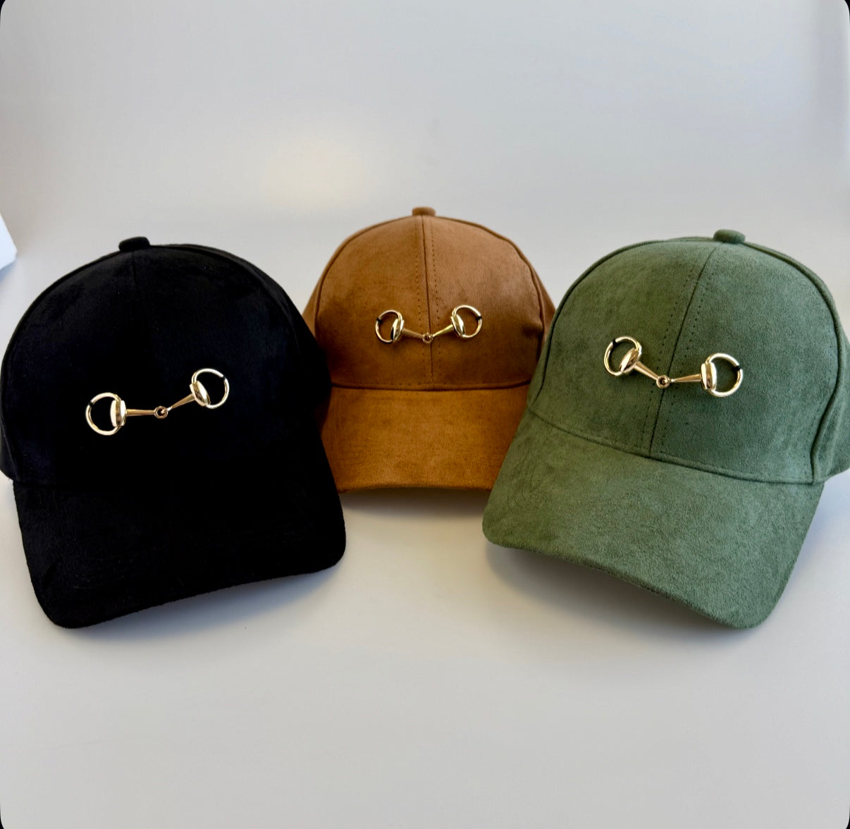 CB Custom - Suede Horsebit Cap-260 Other Accessories-Zenana / Holly-Coastal Bloom Boutique, find the trendiest versions of the popular styles and looks Located in Indialantic, FL