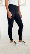 Geo High-Waist Leggings - Black-210 Loungewear/Sets-Mono B-Coastal Bloom Boutique, find the trendiest versions of the popular styles and looks Located in Indialantic, FL