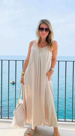 Barefoot in Capri Italian Maxi Dress