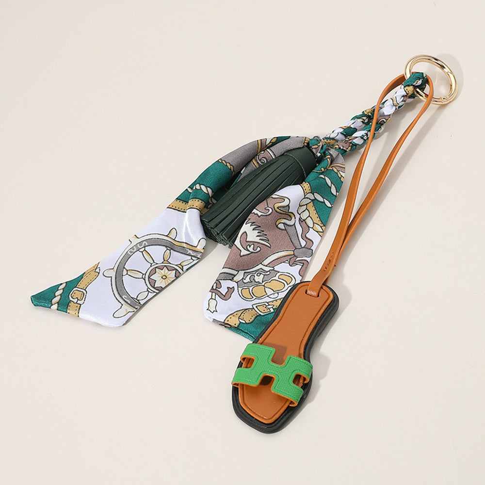 PRE ORDER-Mini Slide Tassel Keychain - Green-260 Other Accessories-NYW-Coastal Bloom Boutique, find the trendiest versions of the popular styles and looks Located in Indialantic, FL