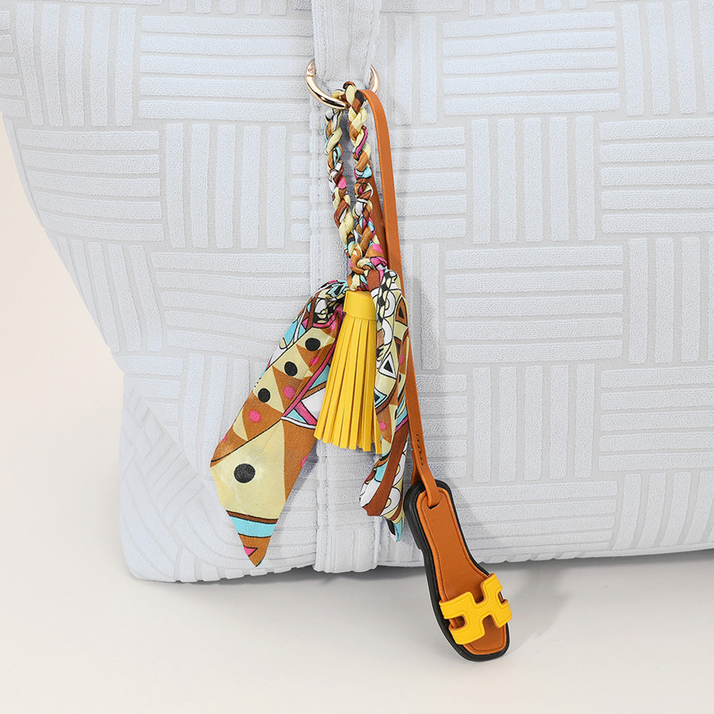 PRE ORDER-Mini Slide Tassel Keychain - Yellow-260 Other Accessories-NYW-Coastal Bloom Boutique, find the trendiest versions of the popular styles and looks Located in Indialantic, FL