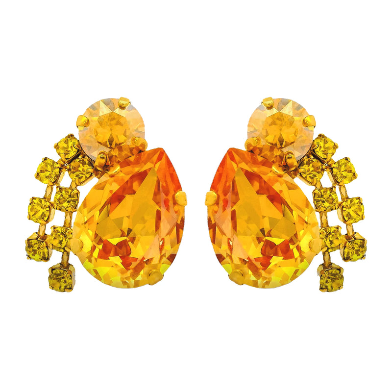 Kindra Spark Crystal Earrings-230 Jewelry-TOVA-Coastal Bloom Boutique, find the trendiest versions of the popular styles and looks Located in Indialantic, FL