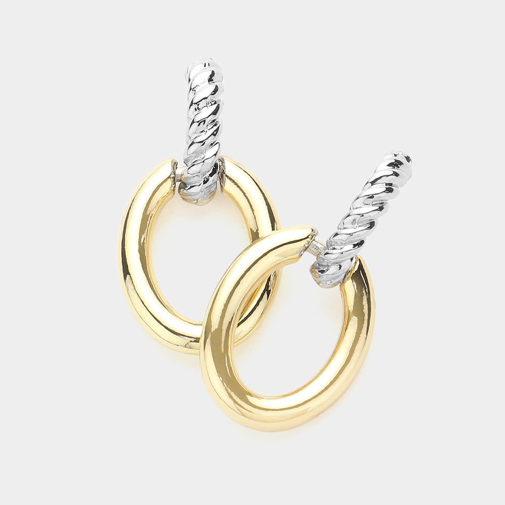 Twist &amp; Shine Hoop Earrings-230 Jewelry-NYW-Coastal Bloom Boutique, find the trendiest versions of the popular styles and looks Located in Indialantic, FL