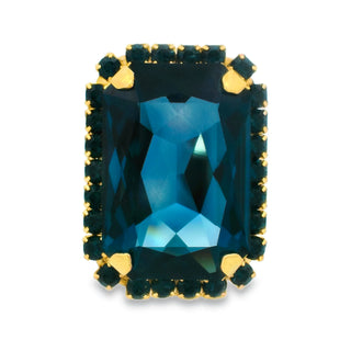 Mini Soleil Ring with Trim / All Navy - TOVA-230 Jewelry-TOVA-Coastal Bloom Boutique, find the trendiest versions of the popular styles and looks Located in Indialantic, FL