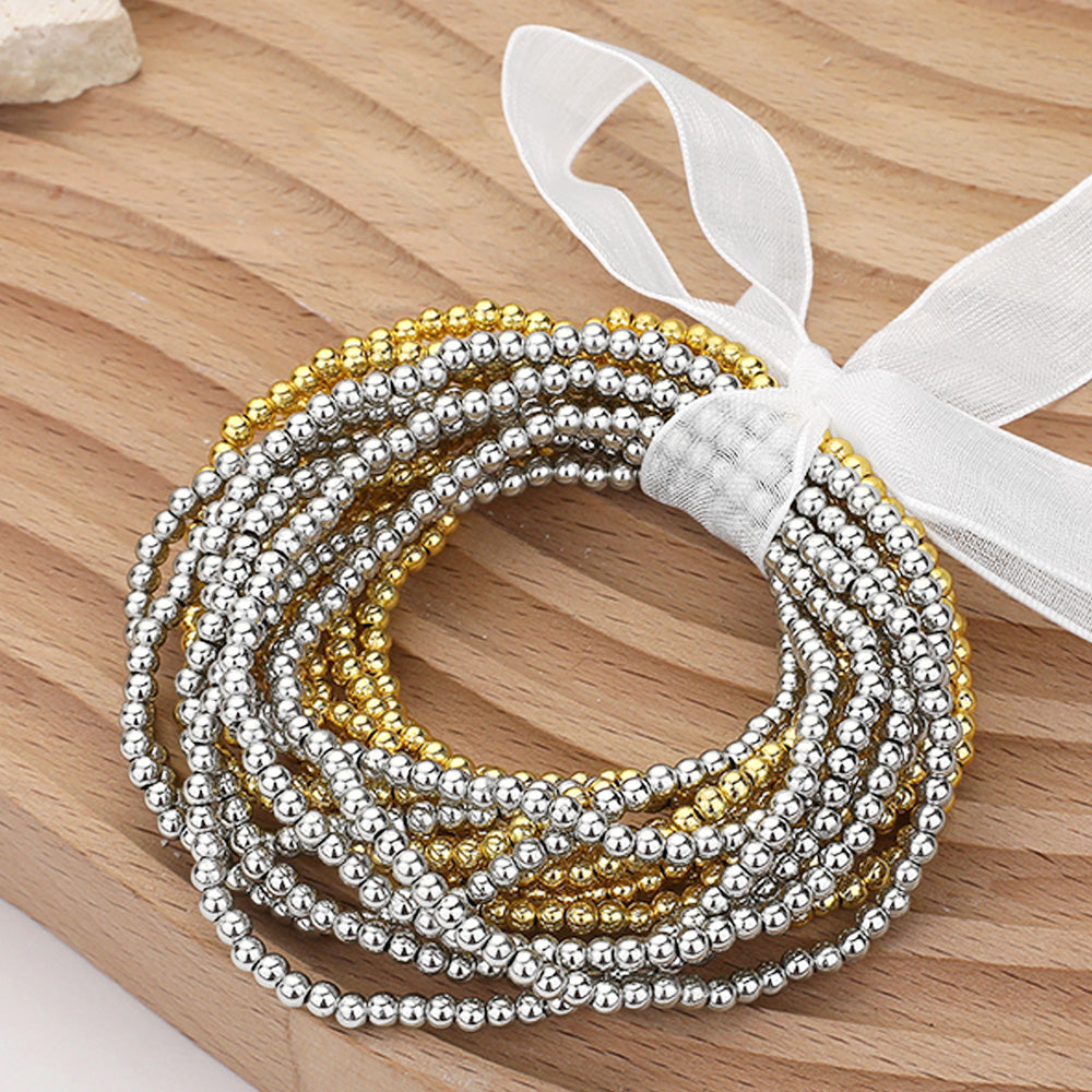 Glam Twist Multi-Strand Bracelet-230 Jewelry-NYW-Coastal Bloom Boutique, find the trendiest versions of the popular styles and looks Located in Indialantic, FL