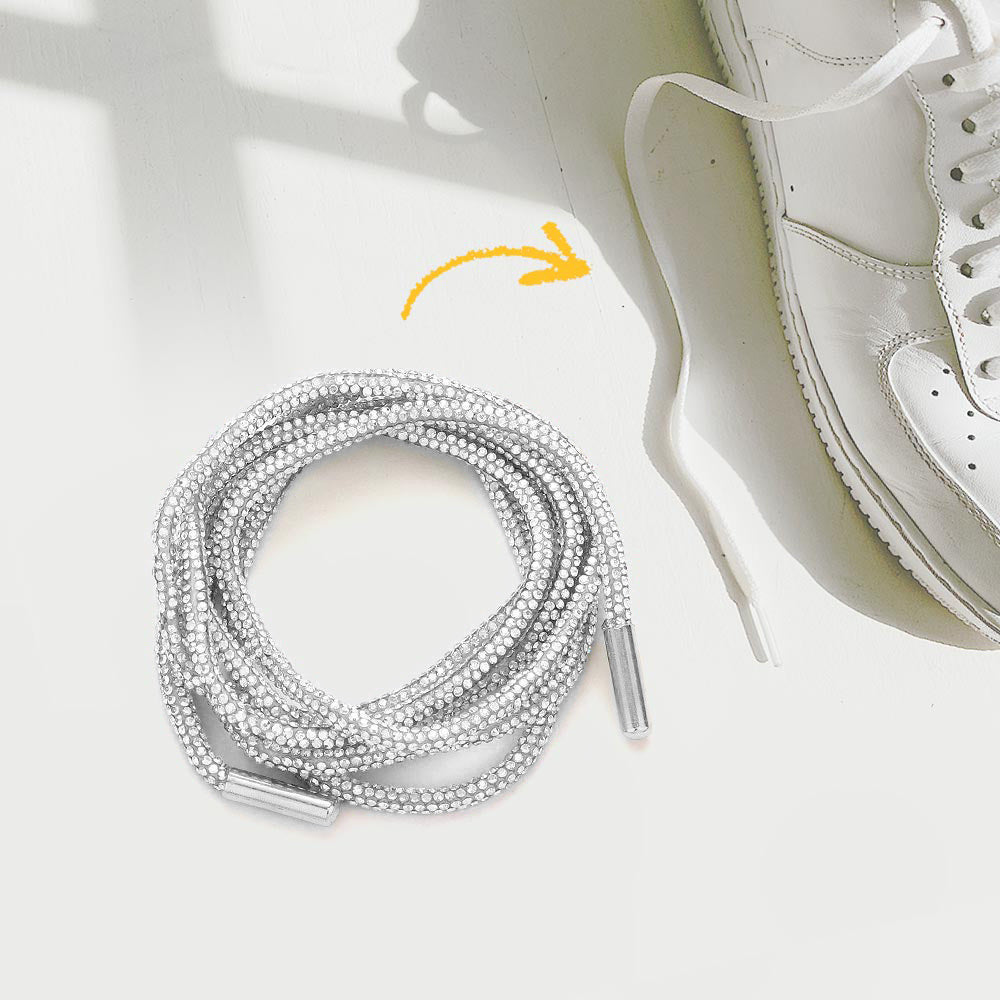 Rope Bling Shoe Lace / Drawstring Rope - Clear-260 Other Accessories-Wona Trading-Coastal Bloom Boutique, find the trendiest versions of the popular styles and looks Located in Indialantic, FL