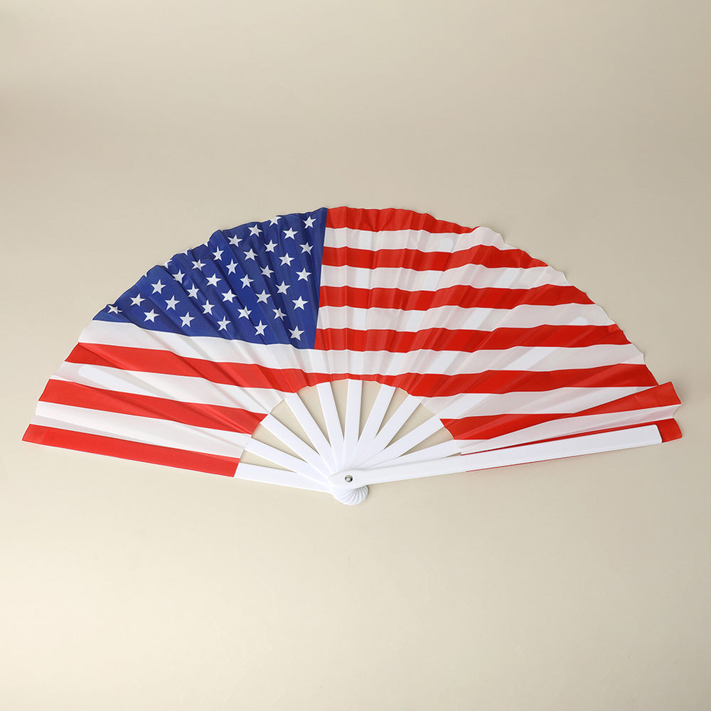 Star-Spangled Folding Fan-260 Other Accessories-NYW-Coastal Bloom Boutique, find the trendiest versions of the popular styles and looks Located in Indialantic, FL