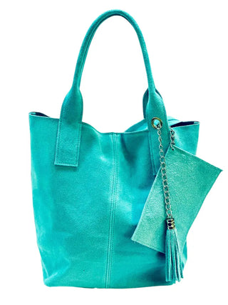 Fifth Avenue Italian Suede Tote Bag