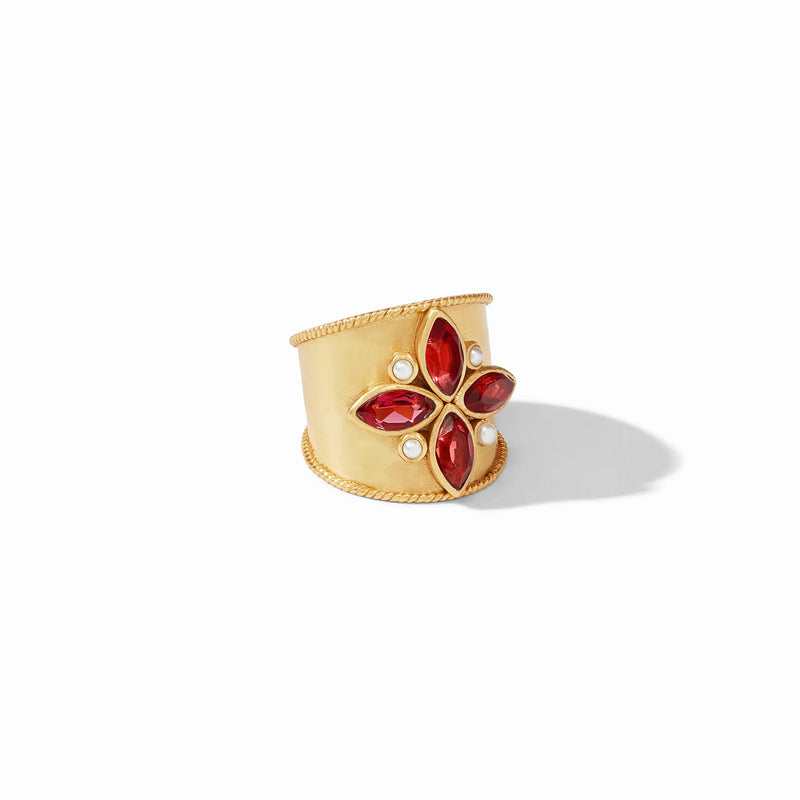 Monaco Statement Ring - Ruby Red - Julie Vos-230 Jewelry-Julie Vos-Coastal Bloom Boutique, find the trendiest versions of the popular styles and looks Located in Indialantic, FL