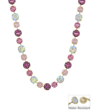 Radiant Glow Strand Magnetic Necklace - Fuchsia/Gold