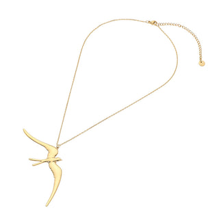 Flying Swallow Bird Pendant Necklace