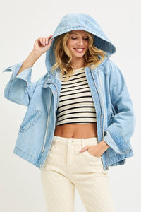 Oversized Raglan Sleeve Jacket