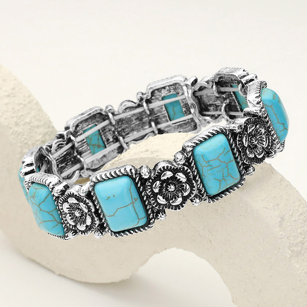 Western Bloom Panel Bracelet-230 Jewelry-NYW-Coastal Bloom Boutique, find the trendiest versions of the popular styles and looks Located in Indialantic, FL