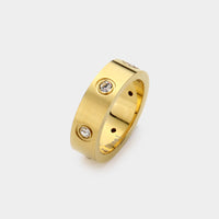 Radiant Gemstone Band Ring-230 Jewelry-NYW-Coastal Bloom Boutique, find the trendiest versions of the popular styles and looks Located in Indialantic, FL