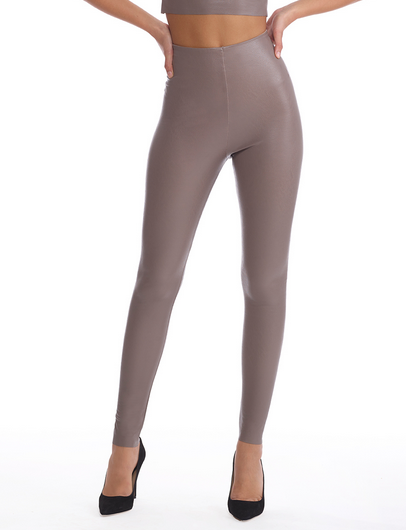 Faux Leather Legging by Commando - Ash Mocha-170 Bottoms-Commando-Coastal Bloom Boutique, find the trendiest versions of the popular styles and looks Located in Indialantic, FL