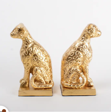 Leopard Bookend Set-270 Home/Gift-8 Oak Lane-Coastal Bloom Boutique, find the trendiest versions of the popular styles and looks Located in Indialantic, FL