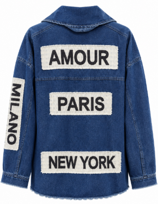 Amour Capital City Denim Italian Jacket