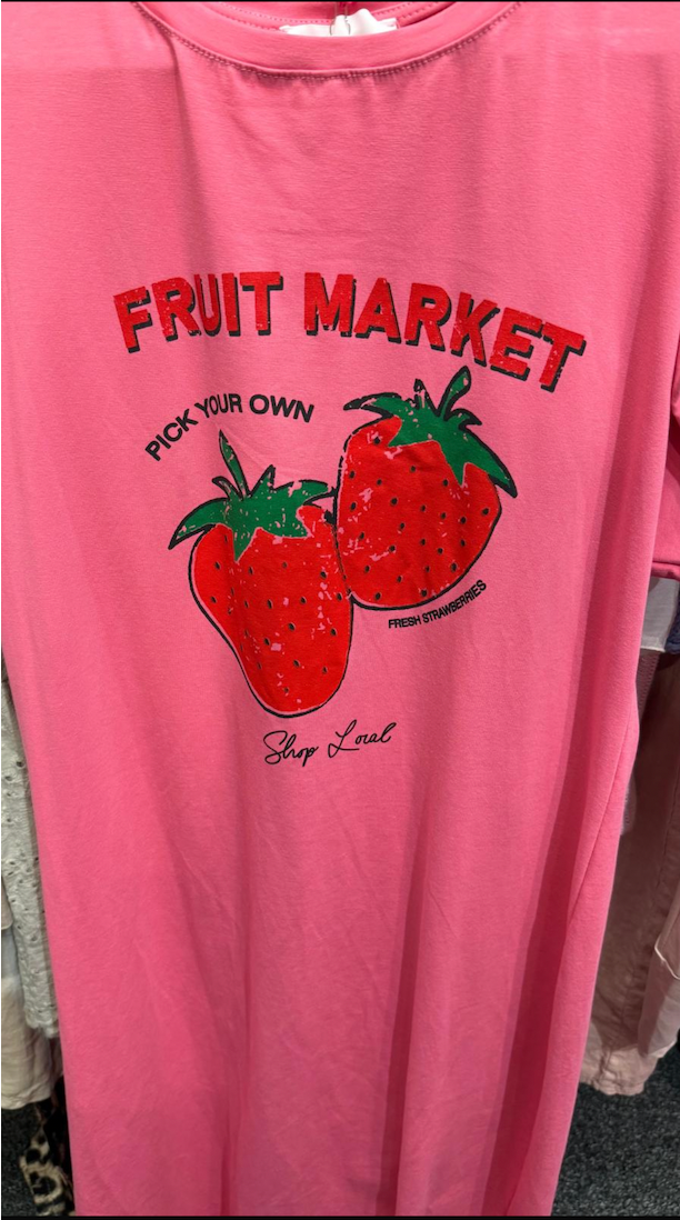 Market Fresh Italian T-Shirt Dress-200 Dresses/Jumpsuits/Rompers-Italianissimo-Coastal Bloom Boutique, find the trendiest versions of the popular styles and looks Located in Indialantic, FL