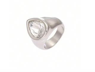 Glimmer Muse Teardrop Ring -  Silver