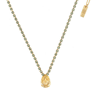Milli Necklace - Peach Oval / Mint - TOVA-230 Jewelry-TOVA-Coastal Bloom Boutique, find the trendiest versions of the popular styles and looks Located in Indialantic, FL