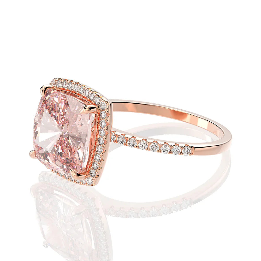 Sterling Silver Luxurious Ring - Pink-230 Jewelry-CBALY-Coastal Bloom Boutique, find the trendiest versions of the popular styles and looks Located in Indialantic, FL