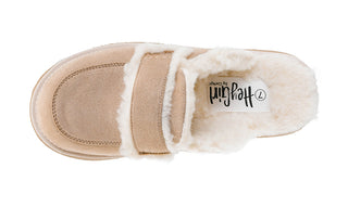 Faux Suede Lounge Platform Mules