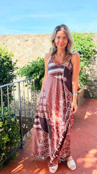 Moroccan Mood Italian Dress - Brown