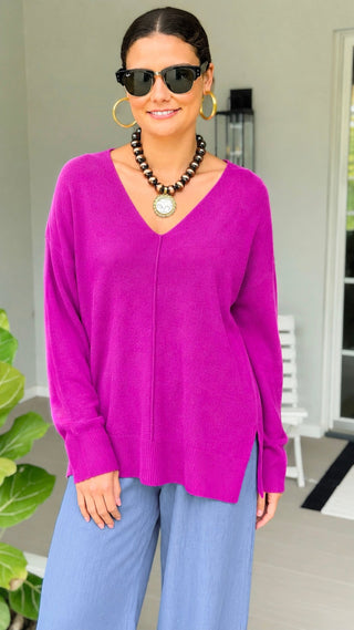 A Burst of Everyday Radiance Sweater - Lt. Plum