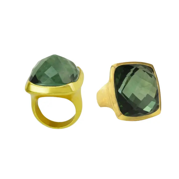 Luminous Gemstone Accent Ring - Clover-230 Jewelry-Betty Carre-Coastal Bloom Boutique, find the trendiest versions of the popular styles and looks Located in Indialantic, FL