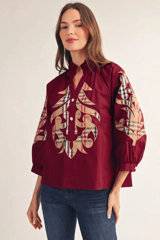 Properly Plaid Ruffle Top