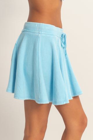 Seaside Drift Flow Skort - Blue
