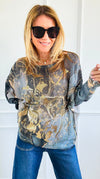 Abstract Shadows Italian St Tropez Sweater-140 Sweaters-Italianissimo-Coastal Bloom Boutique, find the trendiest versions of the popular styles and looks Located in Indialantic, FL