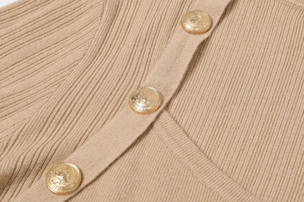 Command Attention Ribbed Top - Beige-130 Long Sleeve Tops-rivir-Coastal Bloom Boutique, find the trendiest versions of the popular styles and looks Located in Indialantic, FL