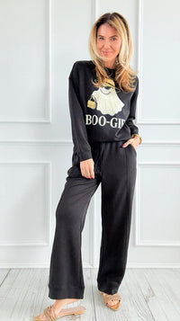 All Day Comfort Scuba Elastic Waist Pant- Black-100 Pants-Zenana-Coastal Bloom Boutique, find the trendiest versions of the popular styles and looks Located in Indialantic, FL