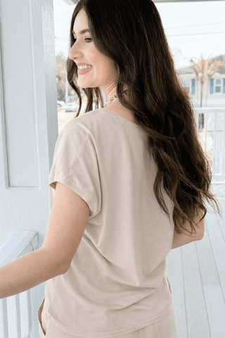 Alys Cotton Italian Top- Ecru