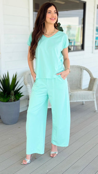 Alys Cotton Italian Top- Mint
