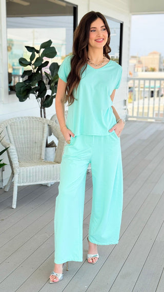 Alys Cotton Italian Top- Mint
