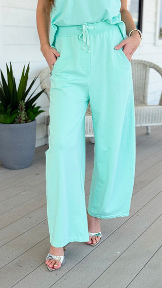 Alys French Terry Italian Pant- Mint