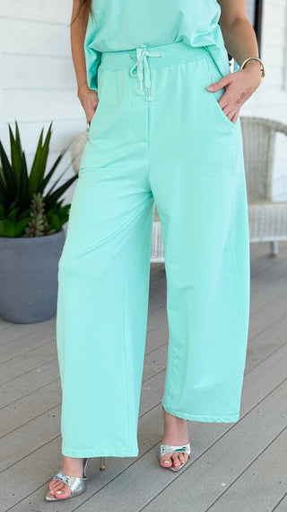 Alys French Terry Italian Pant- Mint
