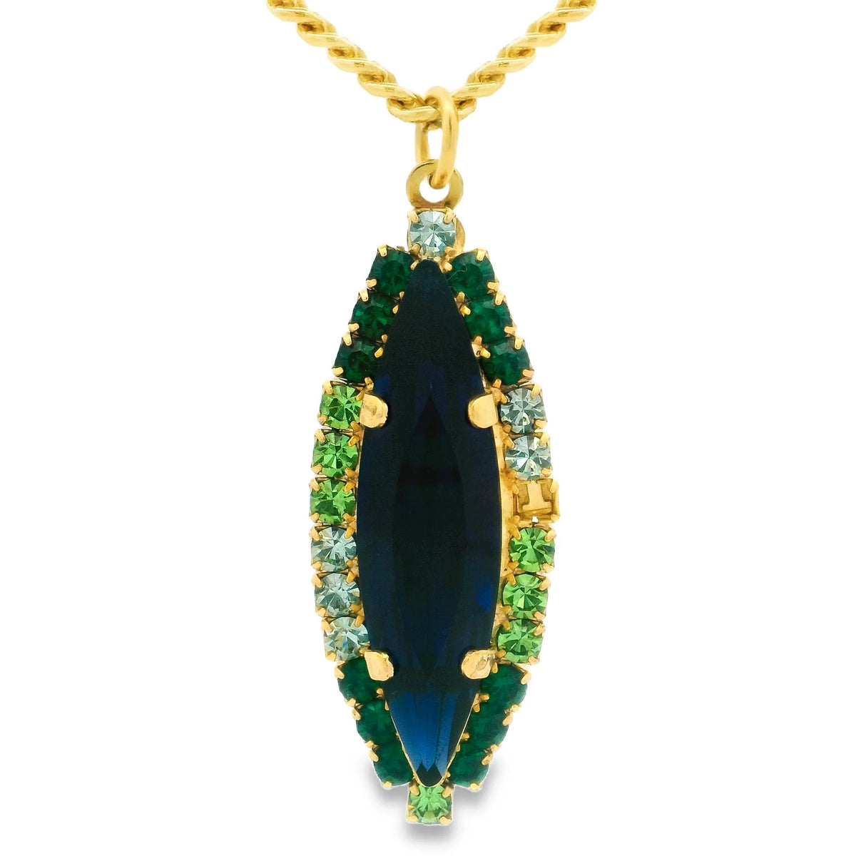 Alyssa Necklace Dark Indigo - Tova-230 Jewelry-TOVA-Coastal Bloom Boutique, find the trendiest versions of the popular styles and looks Located in Indialantic, FL