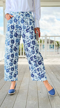 Amalfi Rose Twill Barrel Pant