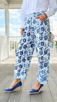 Amalfi Rose Twill Barrel Pant