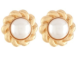 Classic Luxe Button Earrings-230 Jewelry-GS JEWELRY-Coastal Bloom Boutique, find the trendiest versions of the popular styles and looks Located in Indialantic, FL