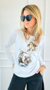 Around Town Italian Long Sleeve T-Shirt-110 Long Sleeve Tops-Mitica & Co-Coastal Bloom Boutique, find the trendiest versions of the popular styles and looks Located in Indialantic, FL