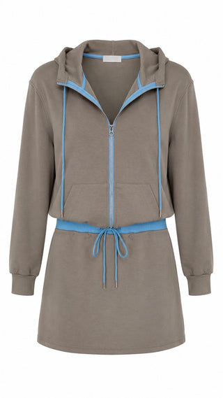 Athletic Zip Skirt Lounge Set