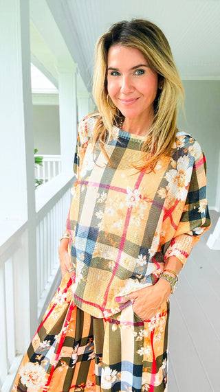 Autumn Bloom Italian St Tropez Knit