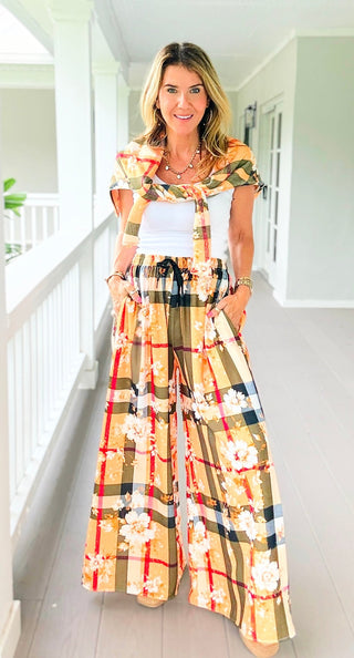 Autumn Bloom Kapri Italian Pants